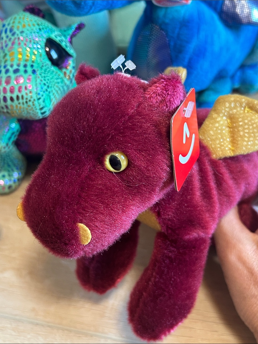 Bundle 6 Plush Dragons Soft Stuffed Animal 3 NWT 3 Large 3 small - Picture 2 of 11